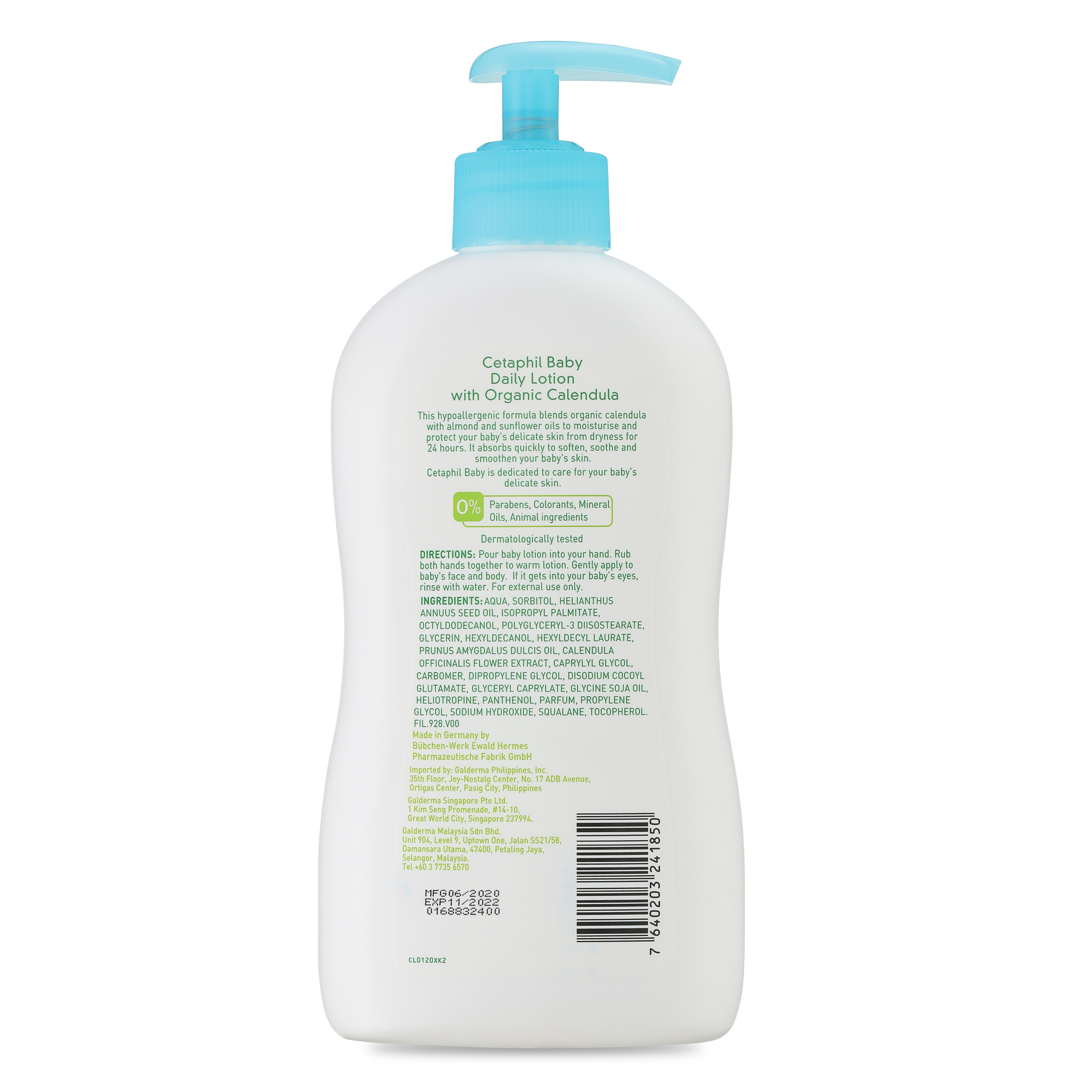 Sữa Dưỡng Da Trẻ Em Cetaphil Baby Daily Lotion With Organic Calendula Tinh Chất Hoa Cúc 400ml