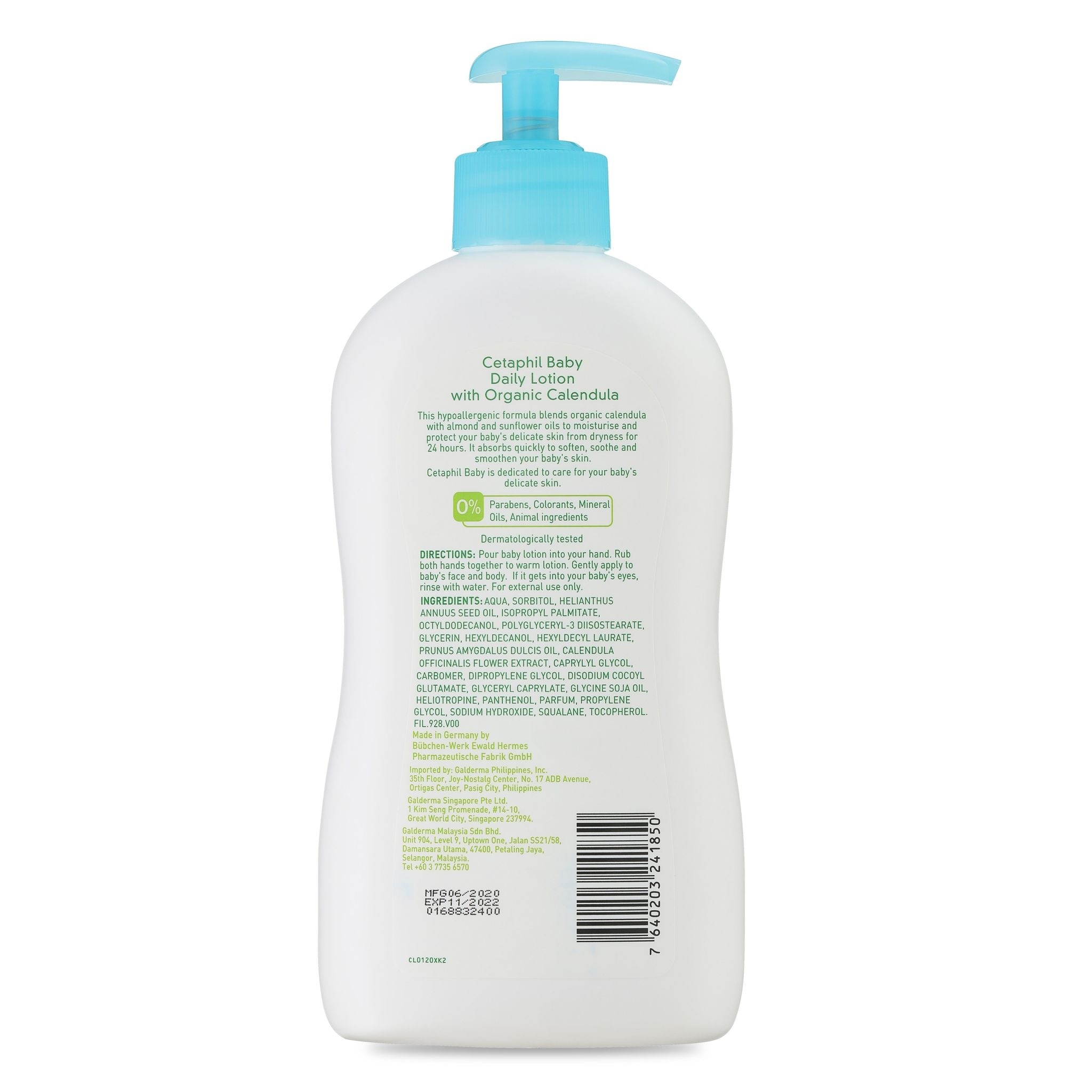 Baby Lotion Daily With Organic Calendula Face And Body 400ml