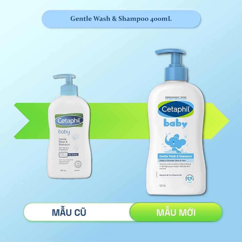 Baby Wash & Shampoo Gentle Hair And Body 400ml