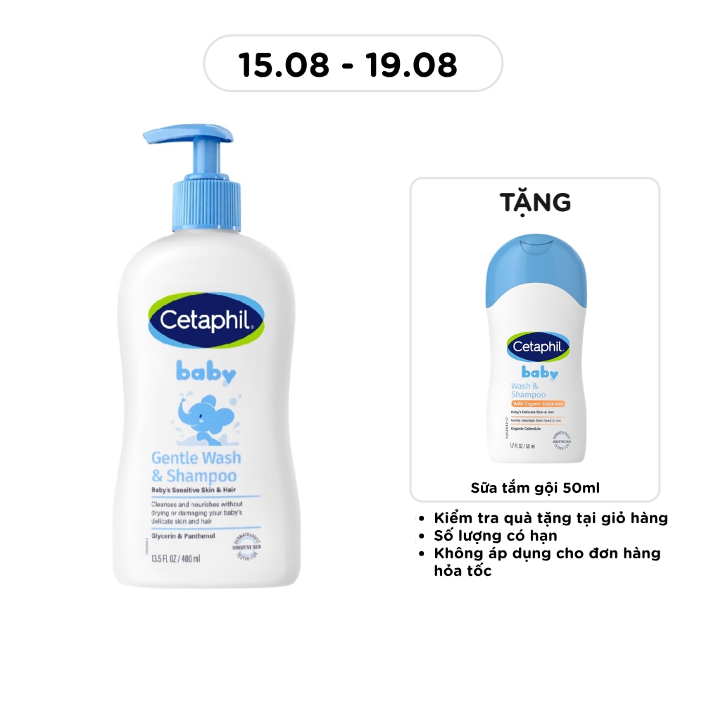 Baby Wash & Shampoo Gentle Hair And Body 400ml image