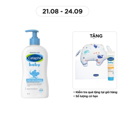 CETAPHIL Baby Wash & Shampoo Gentle Hair And Body 400ml