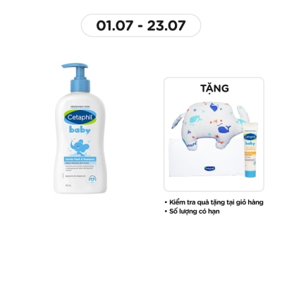CETAPHIL Sữa Tắm Và Gội Trẻ Em Cetaphil Baby Gentle Dịu Nhẹ Cho Làn Da Em Bé 400ml