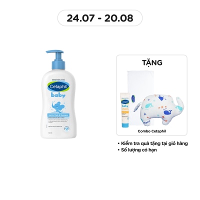 CETAPHIL Sữa Tắm Và Gội Trẻ Em Cetaphil Baby Gentle Dịu Nhẹ Cho Làn Da Em Bé 400ml