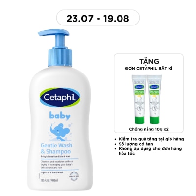 CETAPHIL - Baby Wash & Shampoo Gentle Hair And Body 400ml image