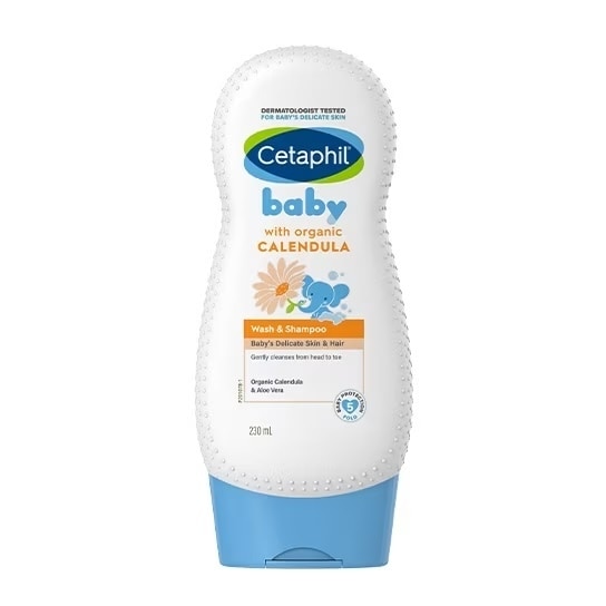 Baby Wash & Shampoo With Organic Calendula Hair And Body 230ml