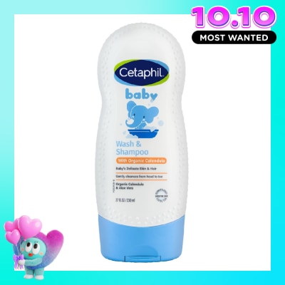CETAPHIL Sữa Tắm Và Gội Trẻ Em Cetaphil Baby Organic Calendula Tinh Chất Hoa Cúc 230ml image