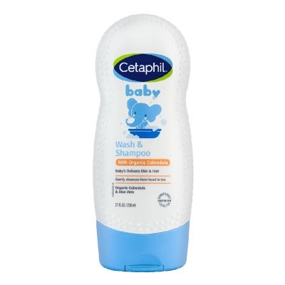 CETAPHIL Baby Wash & Shampoo With Organic Calendula Hair And Body 230ml