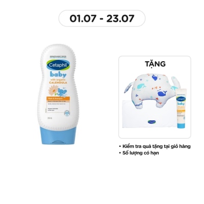 CETAPHIL Sữa Tắm Và Gội Trẻ Em Cetaphil Baby Organic Calendula Tinh Chất Hoa Cúc 230ml