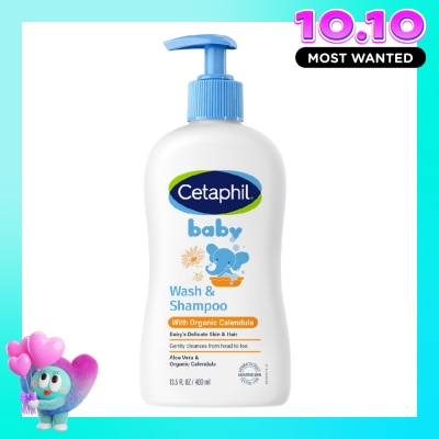 CETAPHIL Sữa Tắm Gội Trẻ Em Cetaphil Baby Organic Calendula Tinh Chất Hoa Cúc 400ml image
