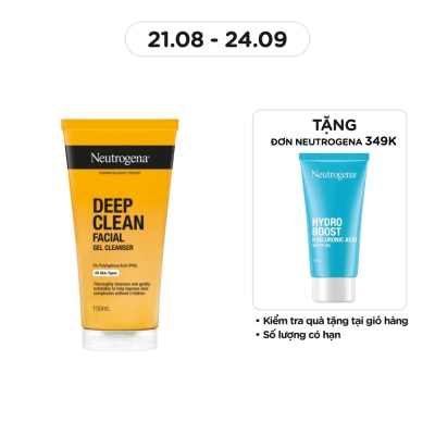 NEUTROGENA Sữa Rửa Mặt Neutrogena Deep Clean Facial Cleanser Dạng Gel Làm Sạch Sâu 150ml