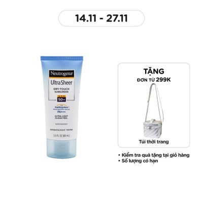 NEUTROGENA Kem Chống Nắng Neutrogena Ultra Sheer Dry Touch Khô Thoáng SPF 50 PA+++ 88ml