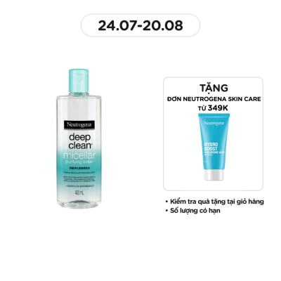 NEUTROGENA Nước Tẩy Trang Neutrogena Deep Clean Micellar Purifying Water Làm Sạch Da 400ml