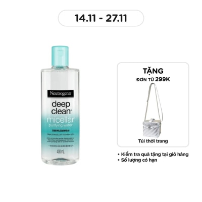 NEUTROGENA Nước Tẩy Trang Neutrogena Deep Clean Micellar Purifying Water Làm Sạch Da 400ml