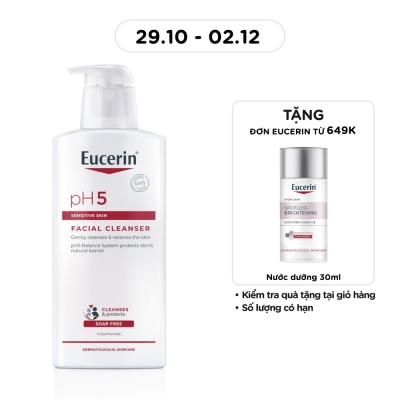 EUCERIN Sữa Rửa Mặt Eucerin Dành Cho Da Nhạy Cảm pH5 Facial Cleanser 400ml image