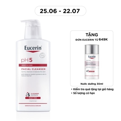 EUCERIN - Sữa Rửa Mặt Eucerin Dành Cho Da Nhạy Cảm pH5 Facial Cleanser 400ml