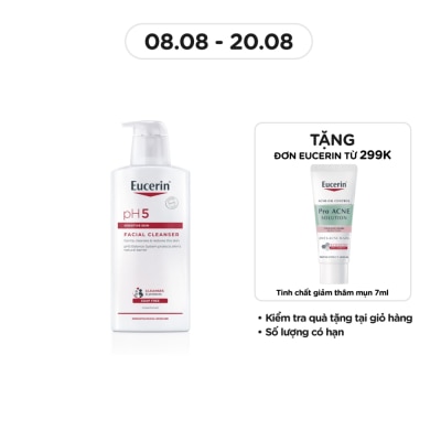 EUCERIN Sữa Rửa Mặt Eucerin Dành Cho Da Nhạy Cảm pH5 Facial Cleanser 400ml