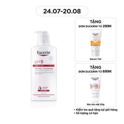 EUCERIN Sữa Rửa Mặt Eucerin Dành Cho Da Nhạy Cảm pH5 Facial Cleanser 400ml