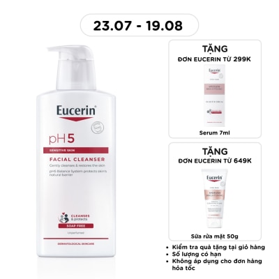 EUCERIN - Sữa Rửa Mặt Eucerin Dành Cho Da Nhạy Cảm pH5 Facial Cleanser 400ml image