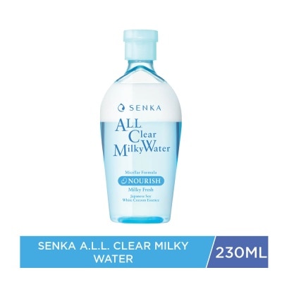 SENKA Nước Sữa Tẩy Trang Senka All Clear Milky Water Nourish Hai Lớp 230ml