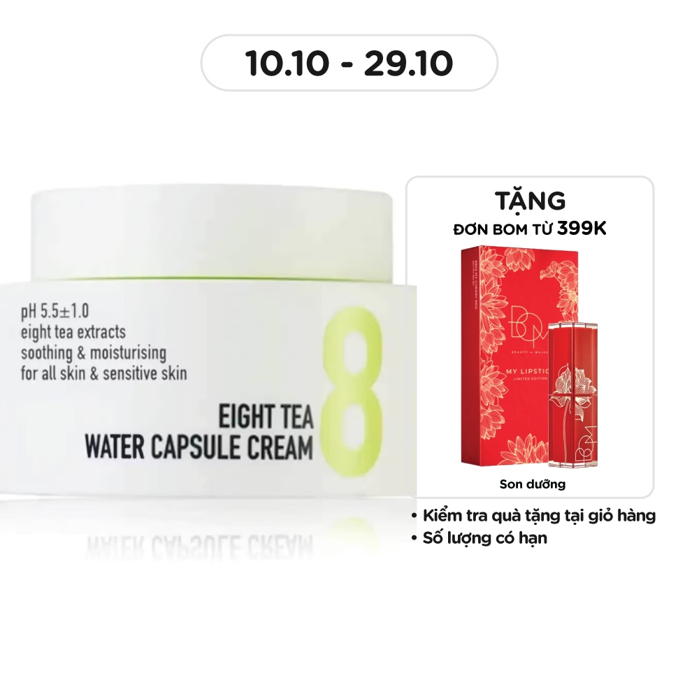 Kem Dưỡng Bom Eight Tea Water Capsule Cream Cấp Nước Từ 8 Loại Trà 50g