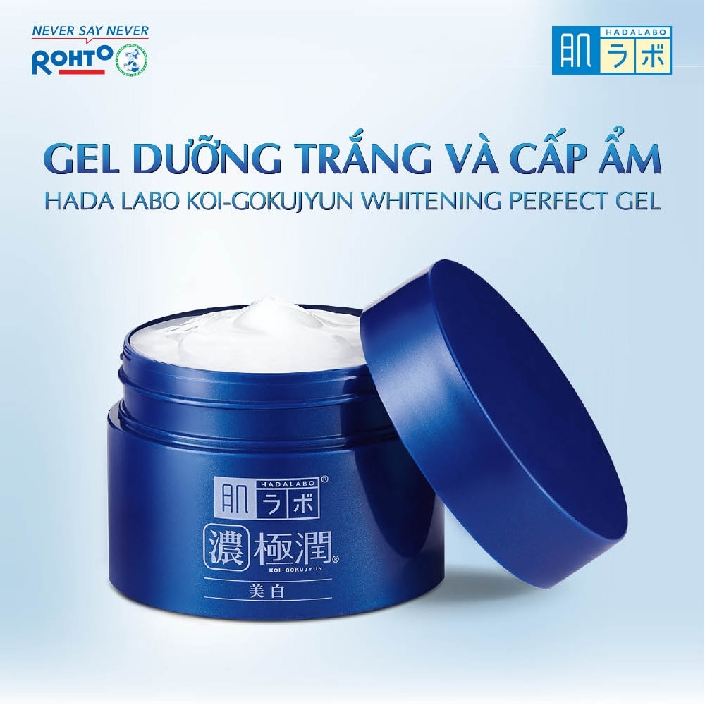 Gel Hada Labo Koi Gokujyun Whitening Perfect Dưỡng Trắng Và Cấp Ẩm Cho Da 100g