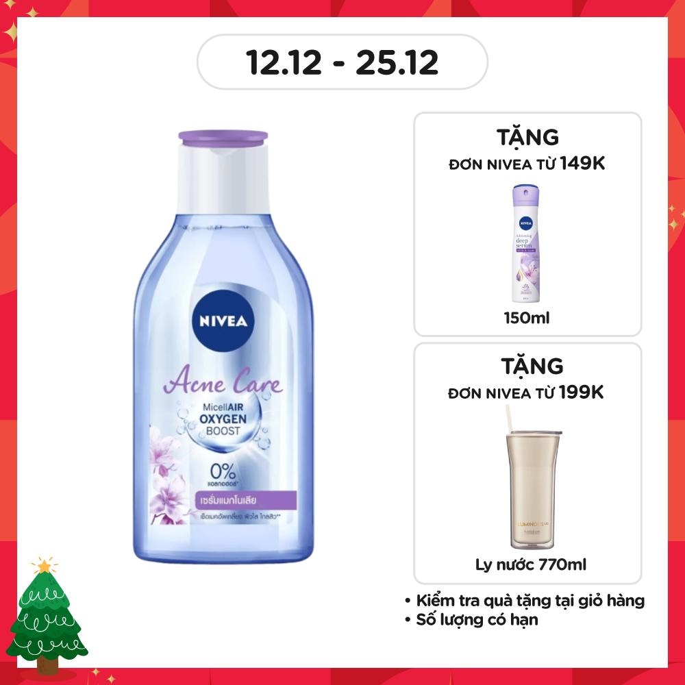 Nước Tẩy Trang Nivea Acne Care Chăm Sóc Da Mụn Dành Cho Da Mụn, Dễ Nổi Mụn 400ml