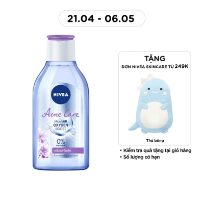 NIVEA - Nước Tẩy Trang Nivea Acne Care Chăm Sóc Da Mụn Dành Cho Da Mụn, Dễ Nổi Mụn 400ml