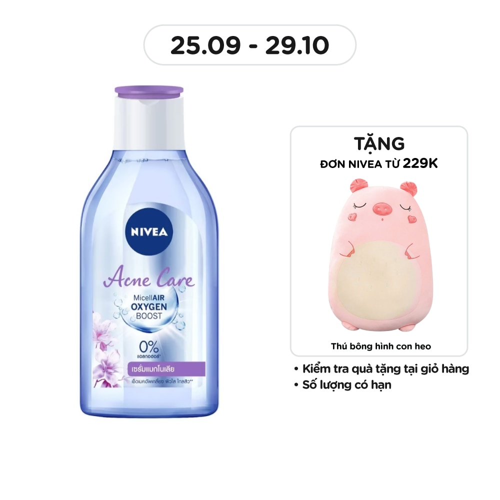 Nước Tẩy Trang Nivea Acne Care Chăm Sóc Da Mụn Dành Cho Da Mụn, Dễ Nổi Mụn 400ml