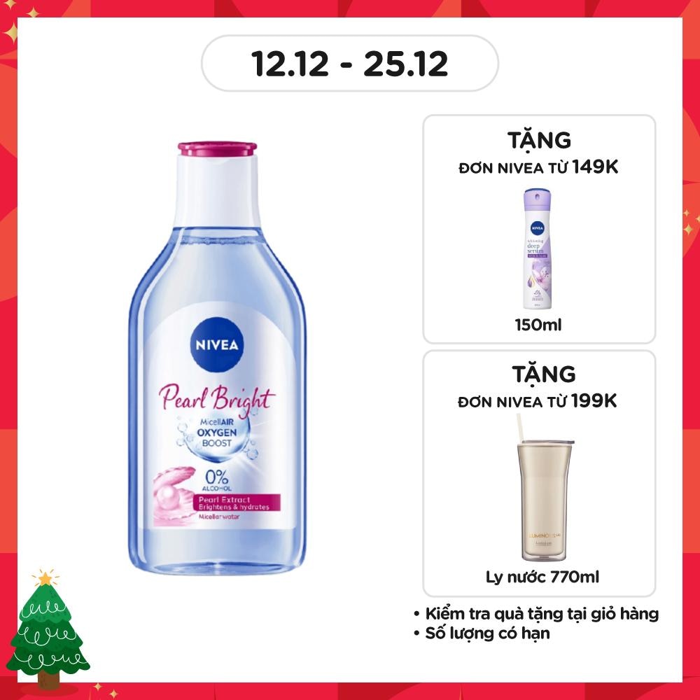 Nước Tẩy Trang Nivea Pearl White Tính Chất Ngọc Trai Sáng Da Dành Cho Da Thường Và Khô 400ml