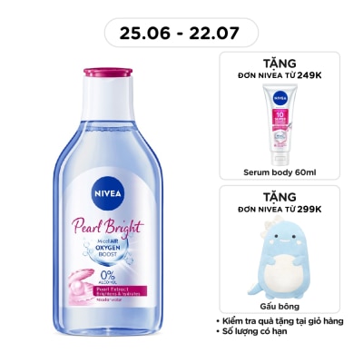 NIVEA - Nước Tẩy Trang Nivea Pearl White Tính Chất Ngọc Trai Sáng Da Dành Cho Da Thường Và Khô 400ml image