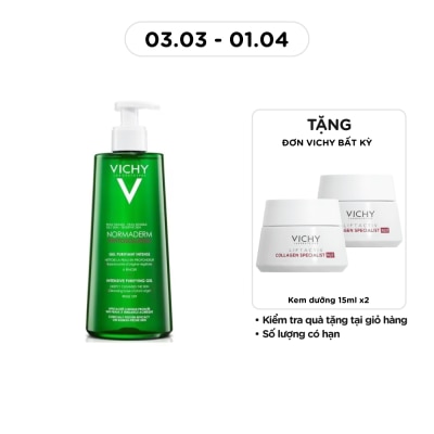 VICHY Gel Rửa Mặt Vichy Normaderm Phytosolution Làm Sạch Sâu Và Giảm Bã Nhờn 400ml