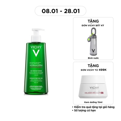 VICHY Gel Rửa Mặt Vichy Normaderm Phytosolution Làm Sạch Sâu Và Giảm Bã Nhờn 400ml