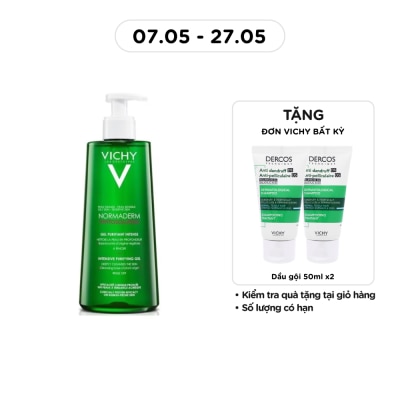 VICHY - Gel Rửa Mặt Vichy Normaderm Phytosolution Làm Sạch Sâu Và Giảm Bã Nhờn 400ml