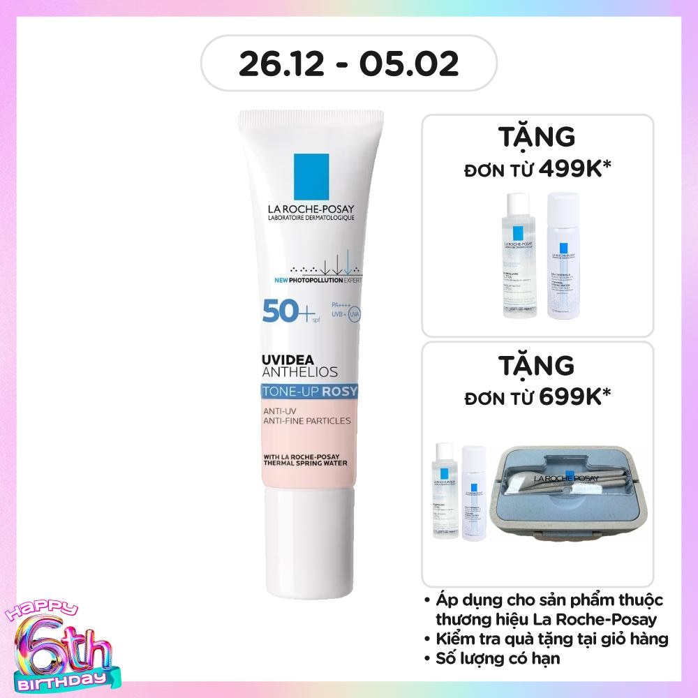 Kem Chống Nắng La Roche Posay Uvidea Anthelios Cải Thiện Sắc Tố Da Tông Rosy SPF 50 PA++++ 30ml