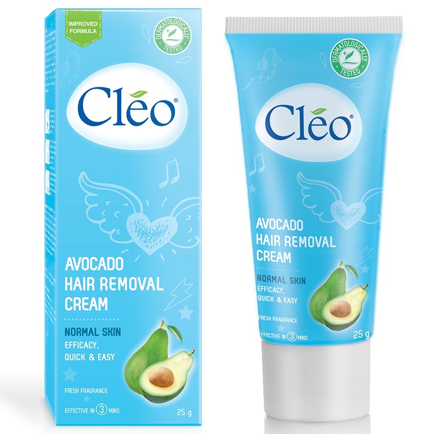 Kem Tẩy Lông Cléo Avocado Efficacy Quick And Easy Normal Skin Chiết Xuất Bơ Dành Cho Da Thường 25g