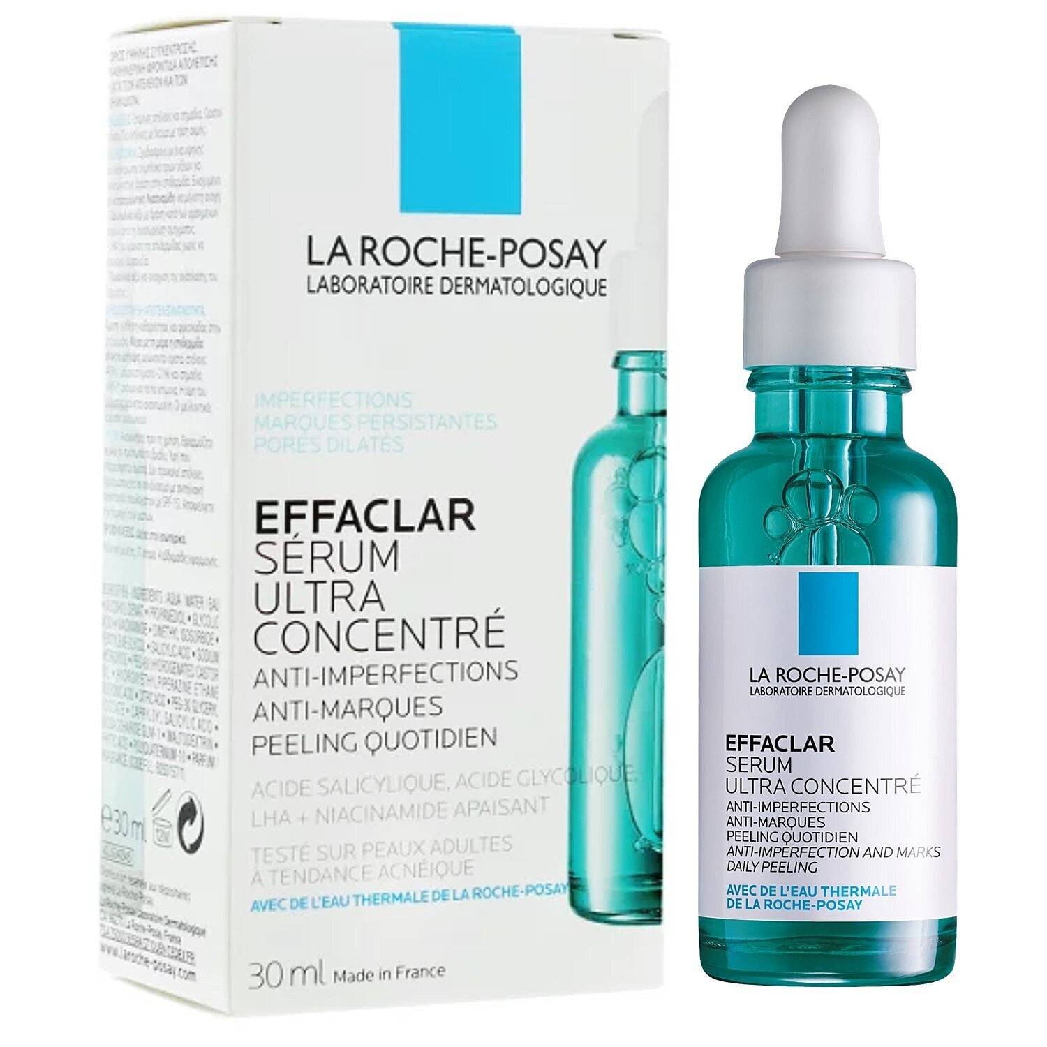 Dưỡng Chất La Roche Posay Effaclar Serum 3 Tác Động Giảm Mụn, Thâm Sau Mụn Và Lỗ Chân Lông To 30ml