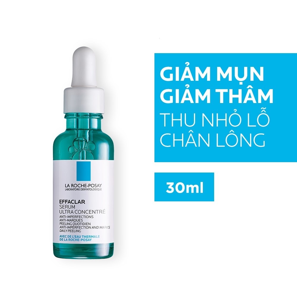 Dưỡng Chất La Roche Posay Effaclar Serum 3 Tác Động Giảm Mụn, Thâm Sau Mụn Và Lỗ Chân Lông To 30ml