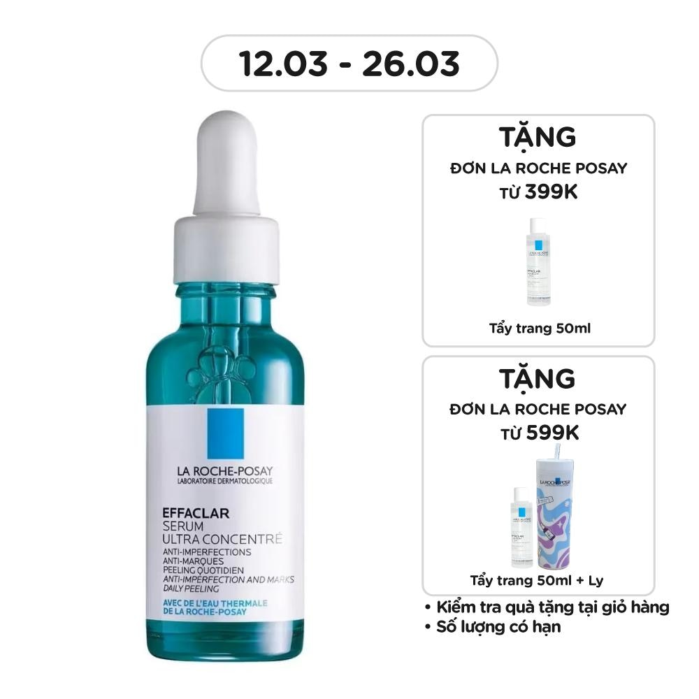 Dưỡng Chất La Roche Posay Effaclar Serum 3 Tác Động Giảm Mụn, Thâm Sau Mụn Và Lỗ Chân Lông To 30ml