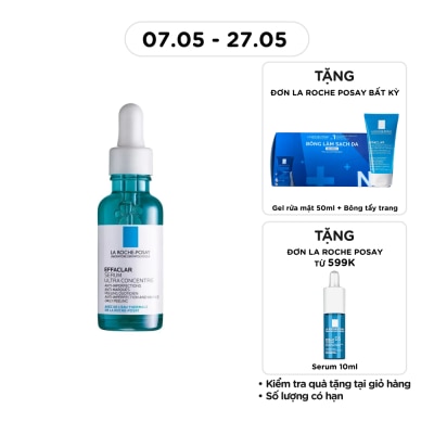 LA ROCHE POSAY - Dưỡng Chất La Roche Posay Effaclar Serum 3 Tác Động Giảm Mụn, Thâm Sau Mụn Và Lỗ Chân Lông To 30ml