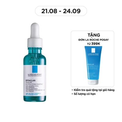 LA ROCHE POSAY Dưỡng Chất La Roche Posay Effaclar Serum 3 Tác Động Giảm Mụn, Thâm Sau Mụn Và Lỗ Chân Lông To 30ml