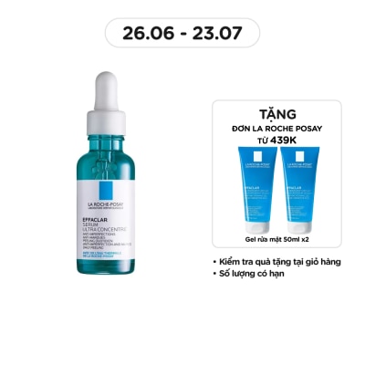 LA ROCHE POSAY Dưỡng Chất La Roche Posay Effaclar Serum 3 Tác Động Giảm Mụn, Thâm Sau Mụn Và Lỗ Chân Lông To 30ml