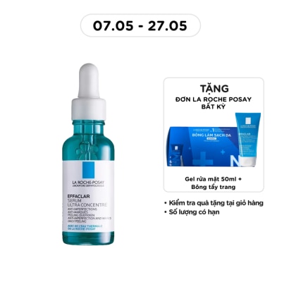 LA ROCHE POSAY - Dưỡng Chất La Roche Posay Effaclar Serum 3 Tác Động Giảm Mụn, Thâm Sau Mụn Và Lỗ Chân Lông To 30ml