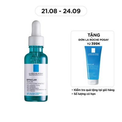 LA ROCHE POSAY Dưỡng Chất La Roche Posay Effaclar Serum 3 Tác Động Giảm Mụn, Thâm Sau Mụn Và Lỗ Chân Lông To 30ml