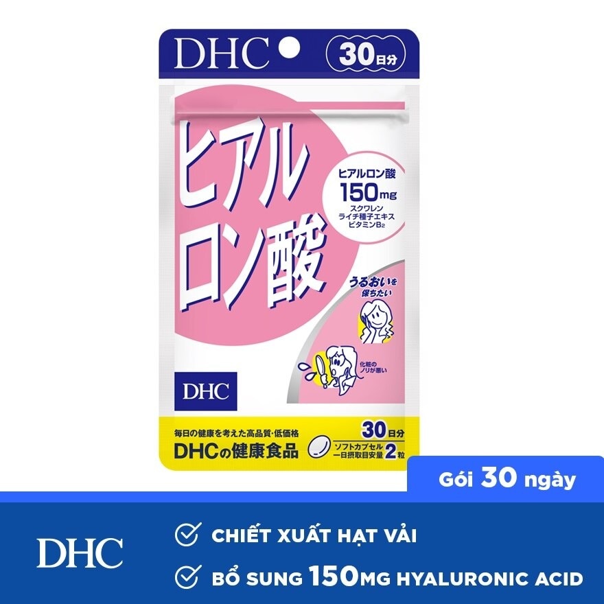 Thực Phẩm Bảo Vệ Sức Khỏe DHC Hyaluronic Acid Giữ Ẩm Cấp Nước 60 Viên 23.6g