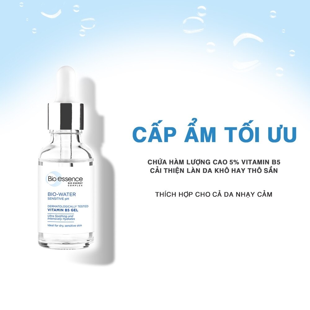 Gel Dưỡng Ẩm Phục Hồi Bio Essence Bio Water Sensitive PH Vitamin B5 Dạng Gel 30ml