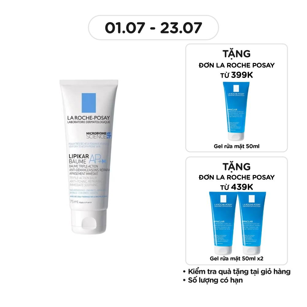 Kem Dưỡng La Roche Posay Lipikar Baume AP+M Làm Dịu Da Phù Hợp Cho Trẻ Em Và Trẻ Sơ Sinh 75ml