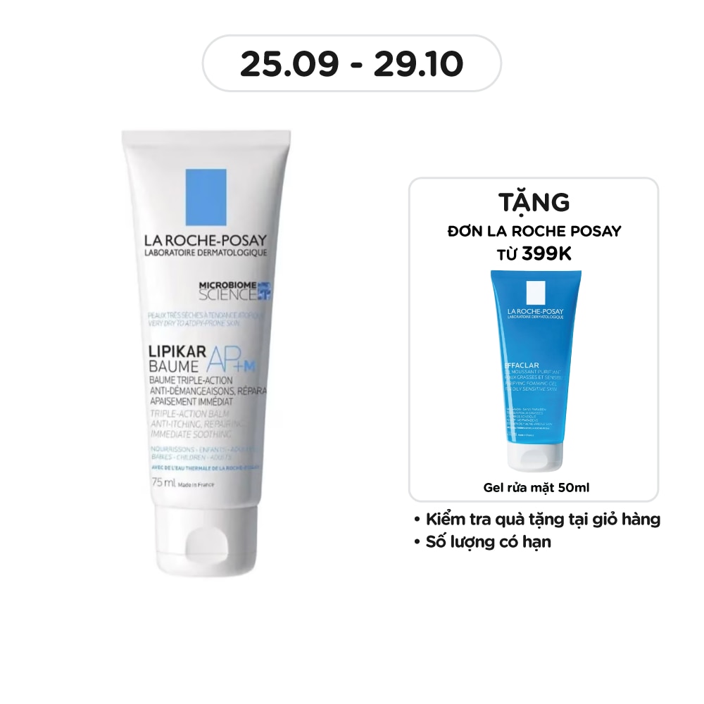 Kem Dưỡng La Roche Posay Lipikar Baume AP+M Làm Dịu Da Phù Hợp Cho Trẻ Em Và Trẻ Sơ Sinh 75ml