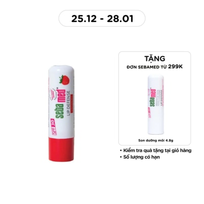 SEBAMED Son Dưỡng Sebamed Lip Defense Bảo Vệ Môi Hương Dâu SPF 30 4.8g