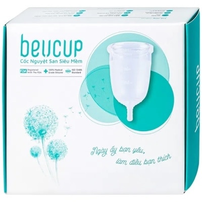 BEUCUP Cốc Nguyệt San Beucup Super Soft Siêu Mềm Kèm Gel Vệ Sinh Phụ Nữ BeU Mate Dịu Nhẹ 50ml