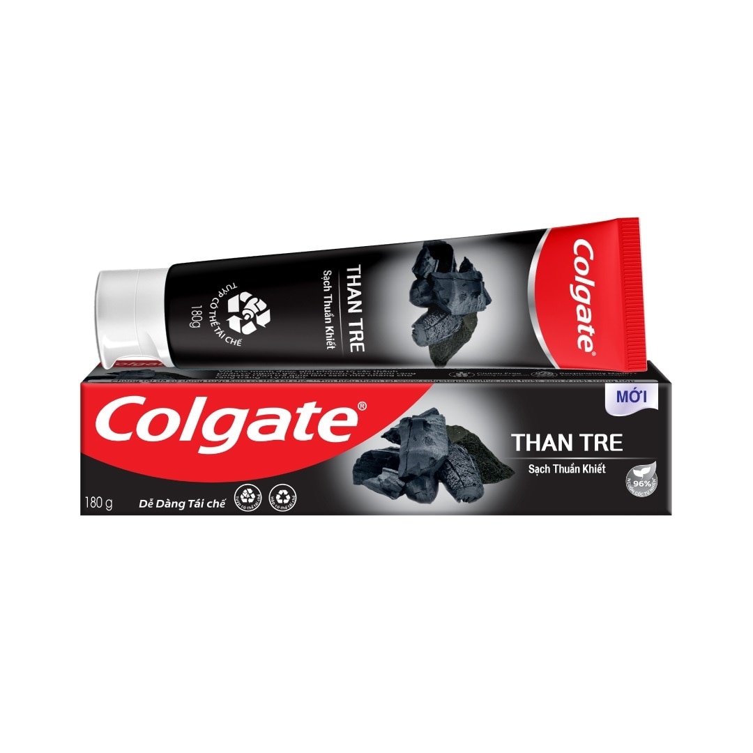 Kem Đánh Răng Colgate Bamboo Charcoal Pure Clean Than Tre Hoạt Tính Sạch Thuần Khiết 180g